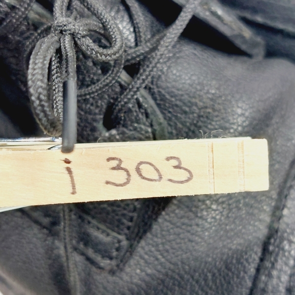 Tusitania Black Leather Almond Toe Lace Up Women's Ankle Boots i 303 - Picture 13 of 13